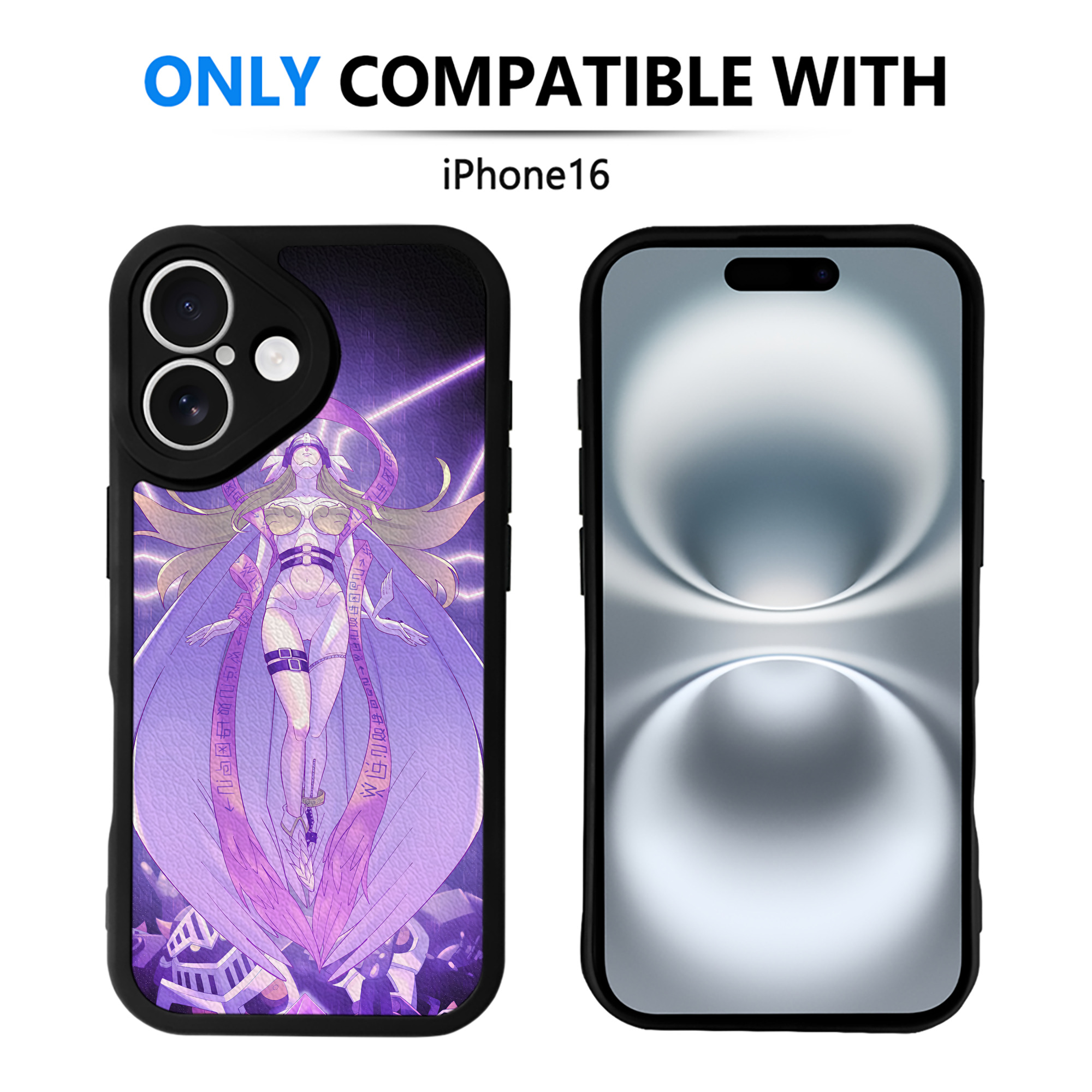 （画像用） Digimon デジタルモンスター/デジモン 【iPhone 16シリーズ対応】シリコンスマホケース（レザー調） 材質：シリコン